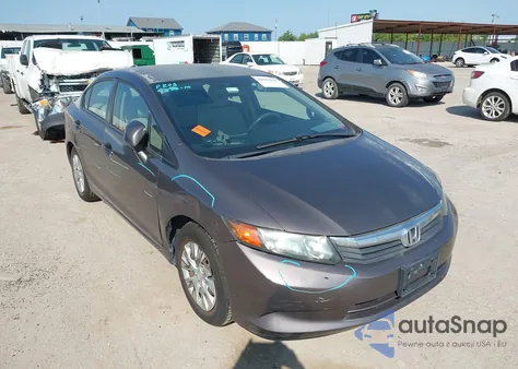 2012 Honda Civic Lx z USA, uszkodzony, nr VIN 2HGFB2F56CH560254